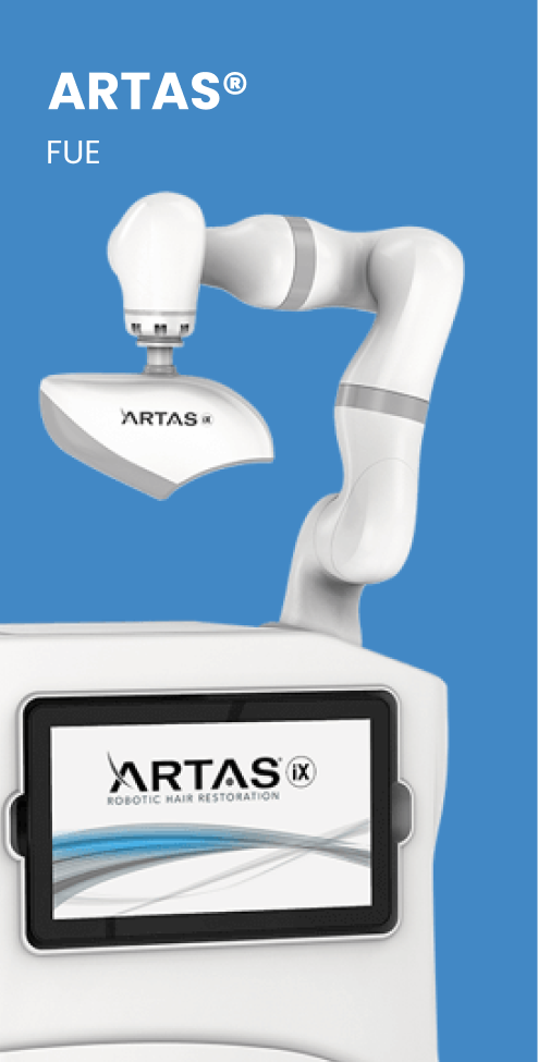 ARTAS robotic hair transplant system used for precise FUE procedures