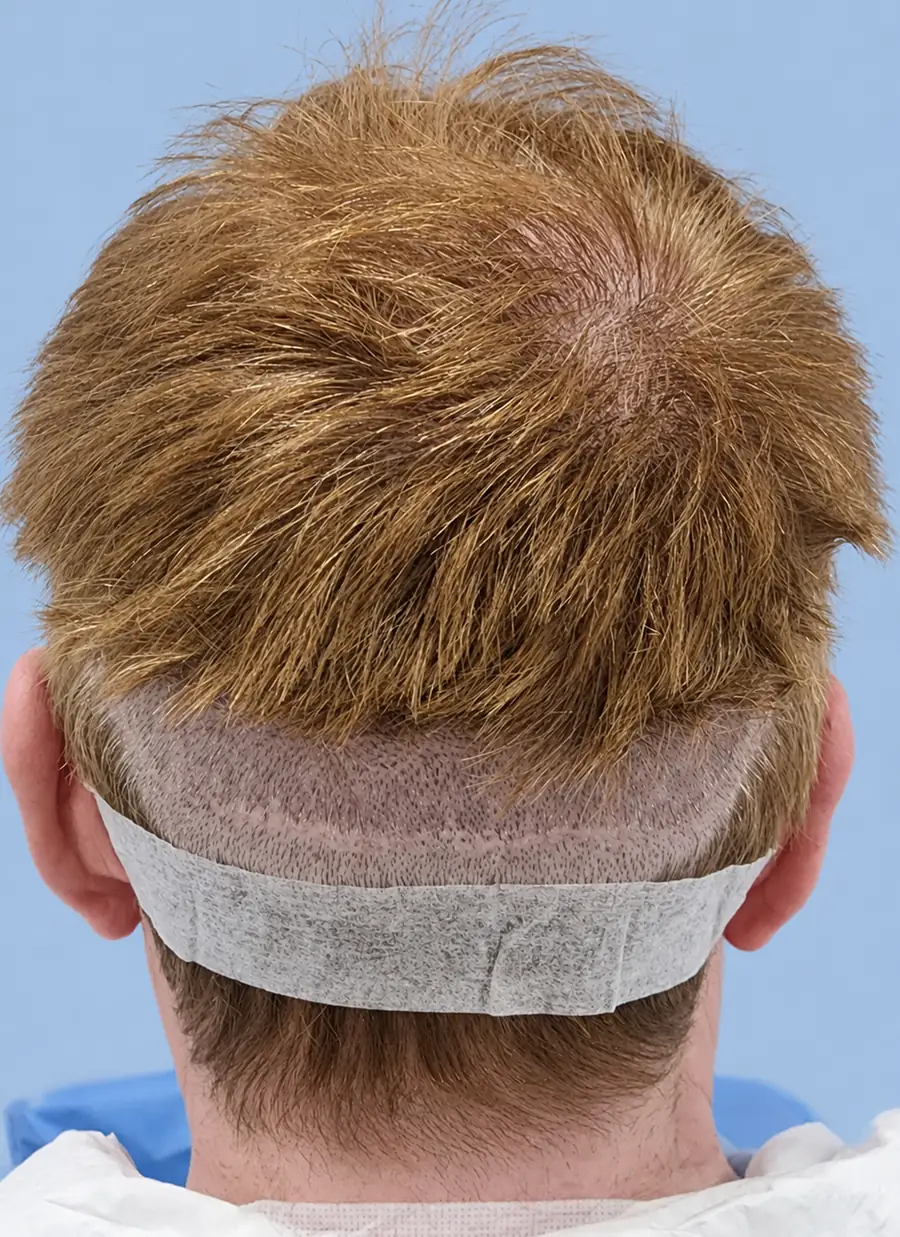Before hair transplant — 3,300 grafts · 57 y/o man